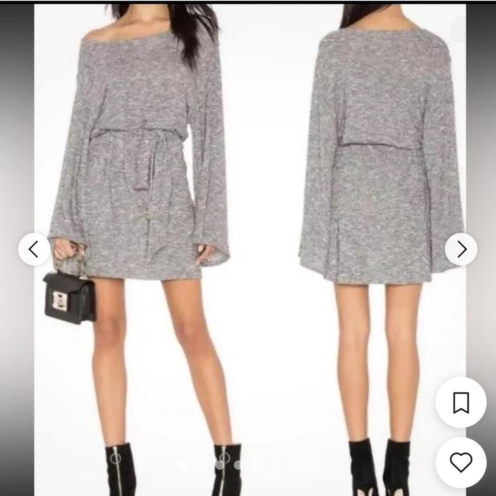 Show me your Mumu grey sparkly mini dress Size S